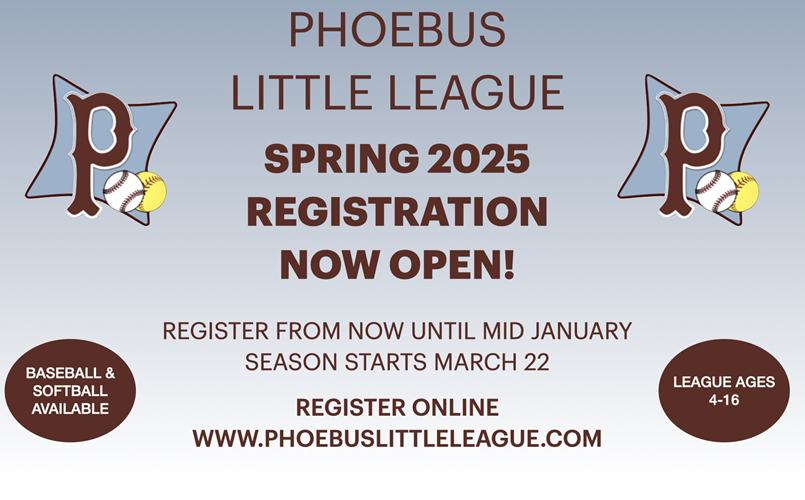 REGISTER FOR SPRING BASEBALL/SOFTBALL